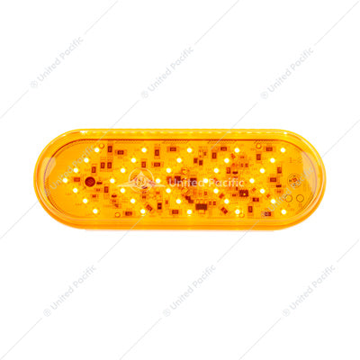 Oval 35 LED Seq. Arrow T/S Amber