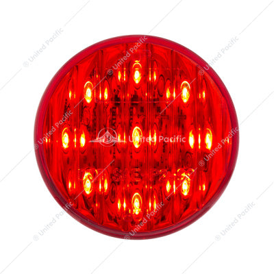 2" ROUND LIGHT (CLEARANCE/MARKER) - RED LED/RED LENS-9 LED