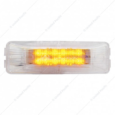 12 LED Rectangular Amber/Clear CLEARANCE/MARKER