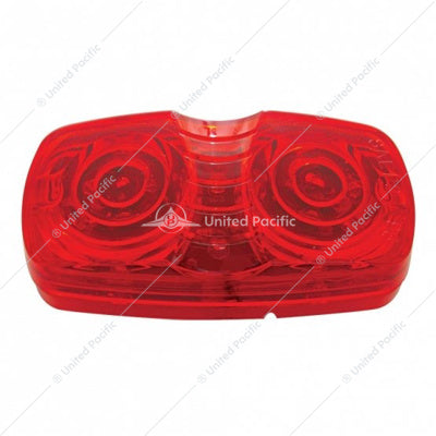 16 LED 4" X 2" RECTANGULAR LIGHT (CLEARANCE/MARKER)- RED LED/RED LENS