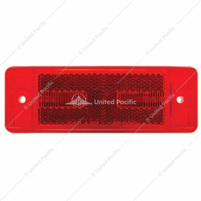 8LED Rectangular Light(Clearance/Marker) with Reflex Lens - Red LED/Red Lens