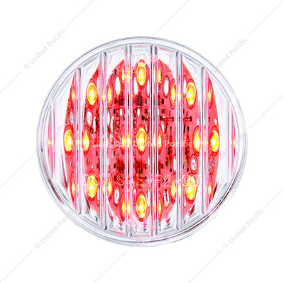 2" ROUND LIGHT (CLEARANCE/MARKER) - RED LED/CLEAR LENS-9 LED