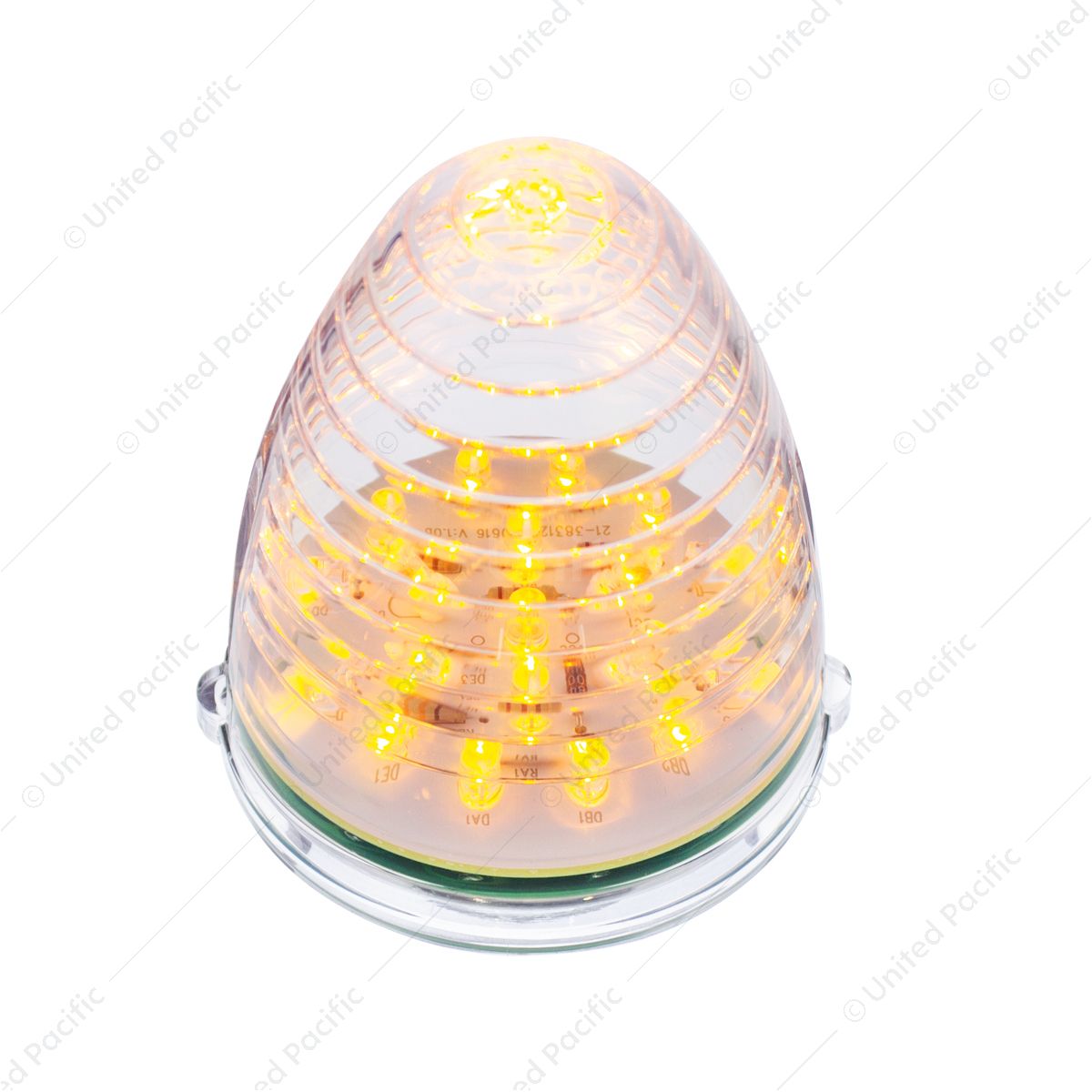 19 Amber LED/Clear Lens Beehive Grakon 1000 Cab Light