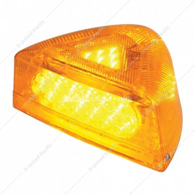 Peterbilt- 37 LED Turn Signal Light with Clear Base- Amber LED/ Amber Lens