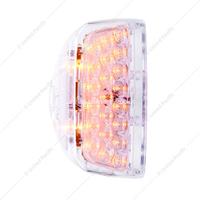 Image of the United Pacific Peterbilt 31 LED Turn Signal – Amber/Clear (1987–2007) Part # 38553