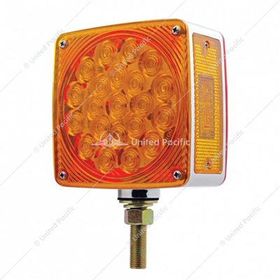 Image of the United Pacific Single Stud Double Face LED Turn Signal Light - Amber/Amber Part # 38709