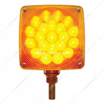 Image of the United Pacific Driver Single Stud Double Face Turn Signal Light – Amber & Red Part # 38701