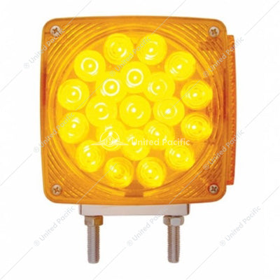 45 LED Double Face Turn Signal Light - 2 Stud - Driver Side - Amber & Red LED/Amber & Red Lens