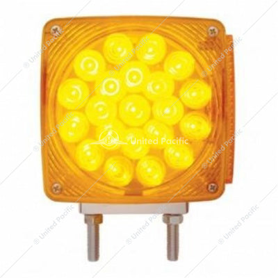 45 LED Double Face Turn Signal Light -2 Stud - Passenger Side - Amber & Red LED/Amber & Red Lens