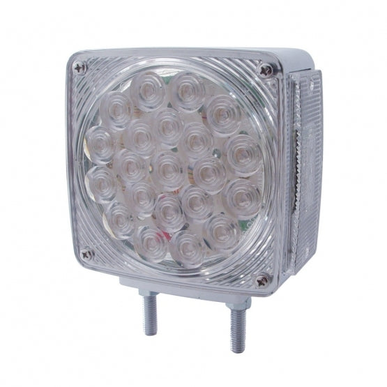 Image of the United Pacific Double Stud Double Face Turn Signal Light – Amber/Clear Part # 38712