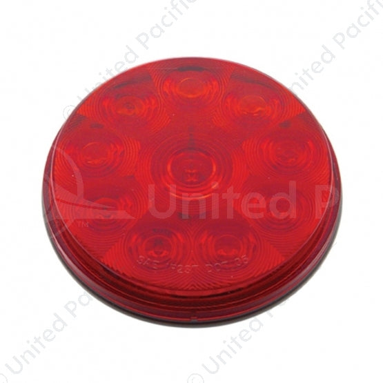 4" ROUND LIGHT (STOP, TURN & TAIL) - RED LED/RED LENS-10 LED