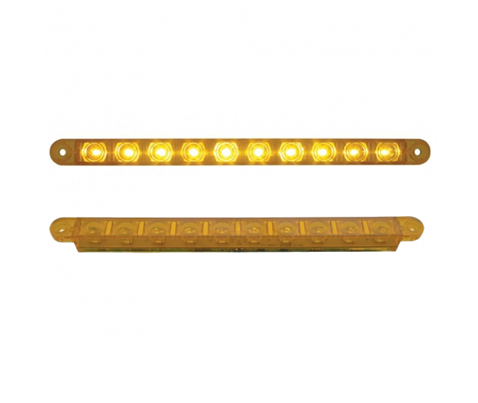 Image of the United Pacific Amber/Amber 9" Turn Signal LED Light Bar – 10 Diodes Part number: 38942