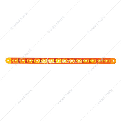 14 LED 12" TURN SIGNAL LIGHT BAR - AMBER LED/AMBER LENS