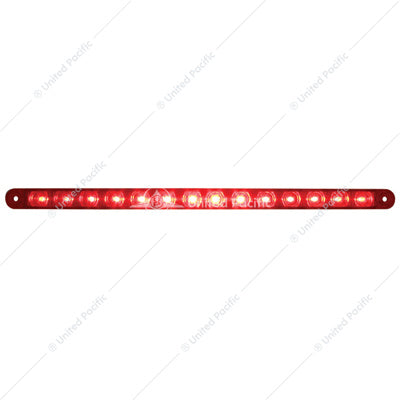 14 LED 12" LIGHT BAR (STOP, TURN & TAIL) - RED LED/RED LENS