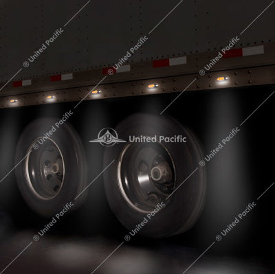 5 LED Reflector Light (Auxiliary/Utility) with side ditch light - Amber LED/Clear Lens (BULK)