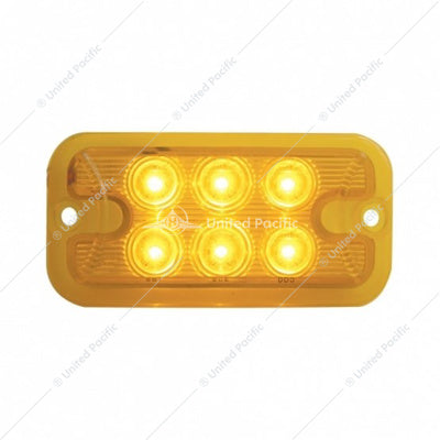 6 LED DUAL FUNCTION LIGHT - AMBER LED/AMBER LENS