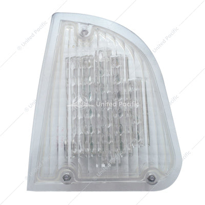 Image of the United Pacific Turn Signal Light for 1985-2007 Kenworth T600 - Driver Side - Amber LED/Clear Lens Part # 39338