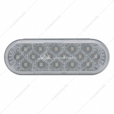 Oval 16 LED Amber/Clear Reflect Len