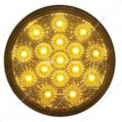 16 LED 4" REFLECTOR TURN SIGNAL LIGHT - AMBER LED/AMBER LENS