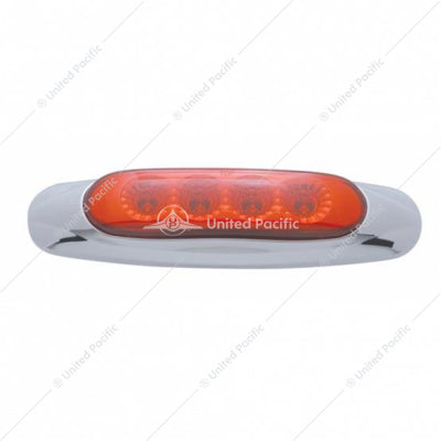 4 LED REFLECTOR LIGHT (CLEARANCE/MARKER) - RED LED/RED LENS