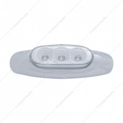 3 LED REFLECTOR LIGHT (CLEARANCE/MARKER) - AMBER LED/CLEAR LENS (BULK)