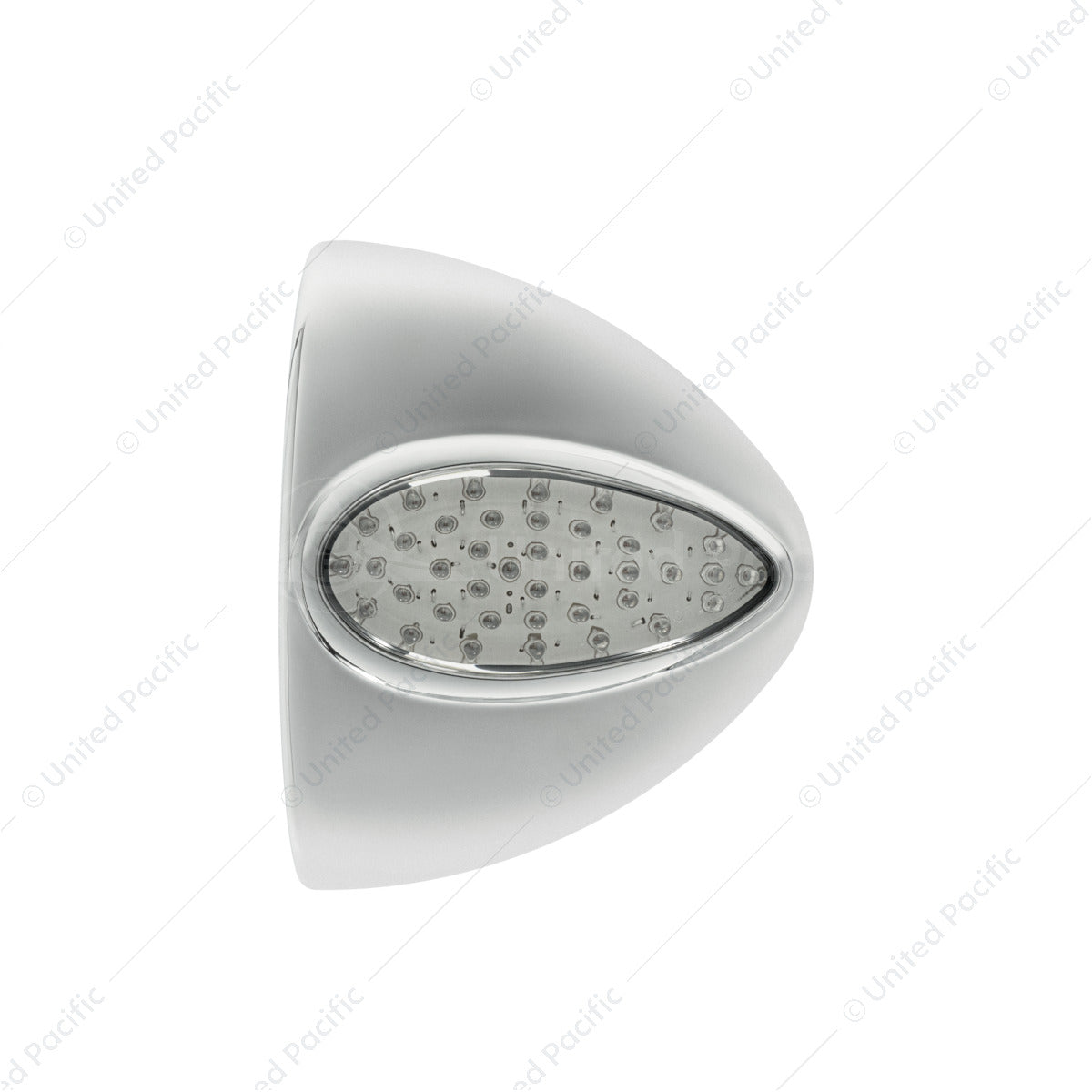 39 LED Teardrop Headlight Turn Signal Light Cover For Peterbilt - Amber LED/Clear Lens