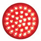 4" ROUND LIGHT (STOP, TURN & TAIL) - RED LED/RED LENS- 36 LED
