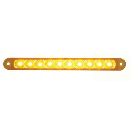 6.5" Turn Signal LED Light Bar - 10 Diodes - Amber LED/Amber Lens (Bulk)