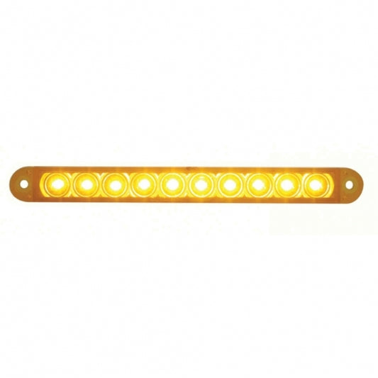 6.5" Turn Signal LED Light Bar - 10 Diodes - Amber LED/Amber Lens (Bulk)