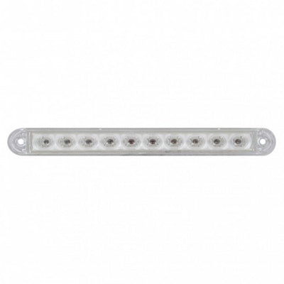 10 LED 6-1/2" Turn Signal Light Bar - Amber / Clear