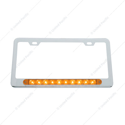 License Frame 10 LED Amber/Amber