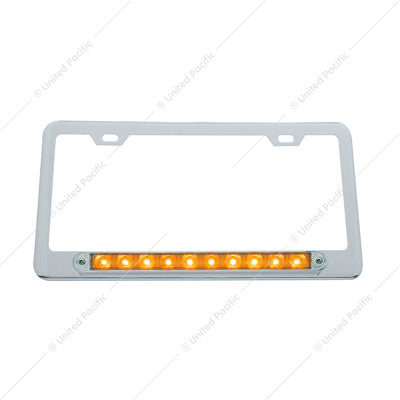License Frm 10 LED Amber/Clear