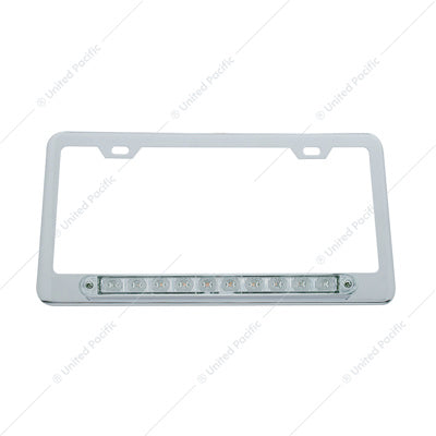 License Frm 10 LED Amber/Clear