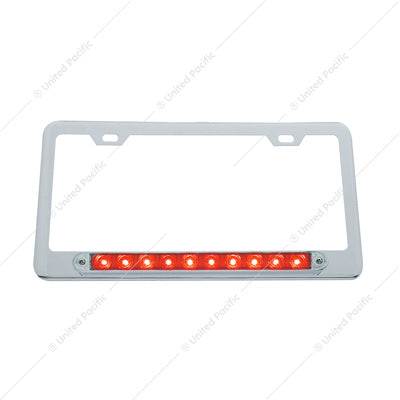 License Frm 10 LED Red/Clear