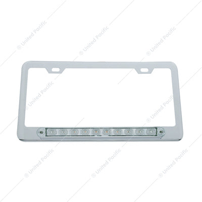License Frm 10 LED Red/Clear