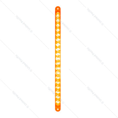 19 LED 12" Reflector Turn Signal Light Bar- Amber/Amber (Bulk)