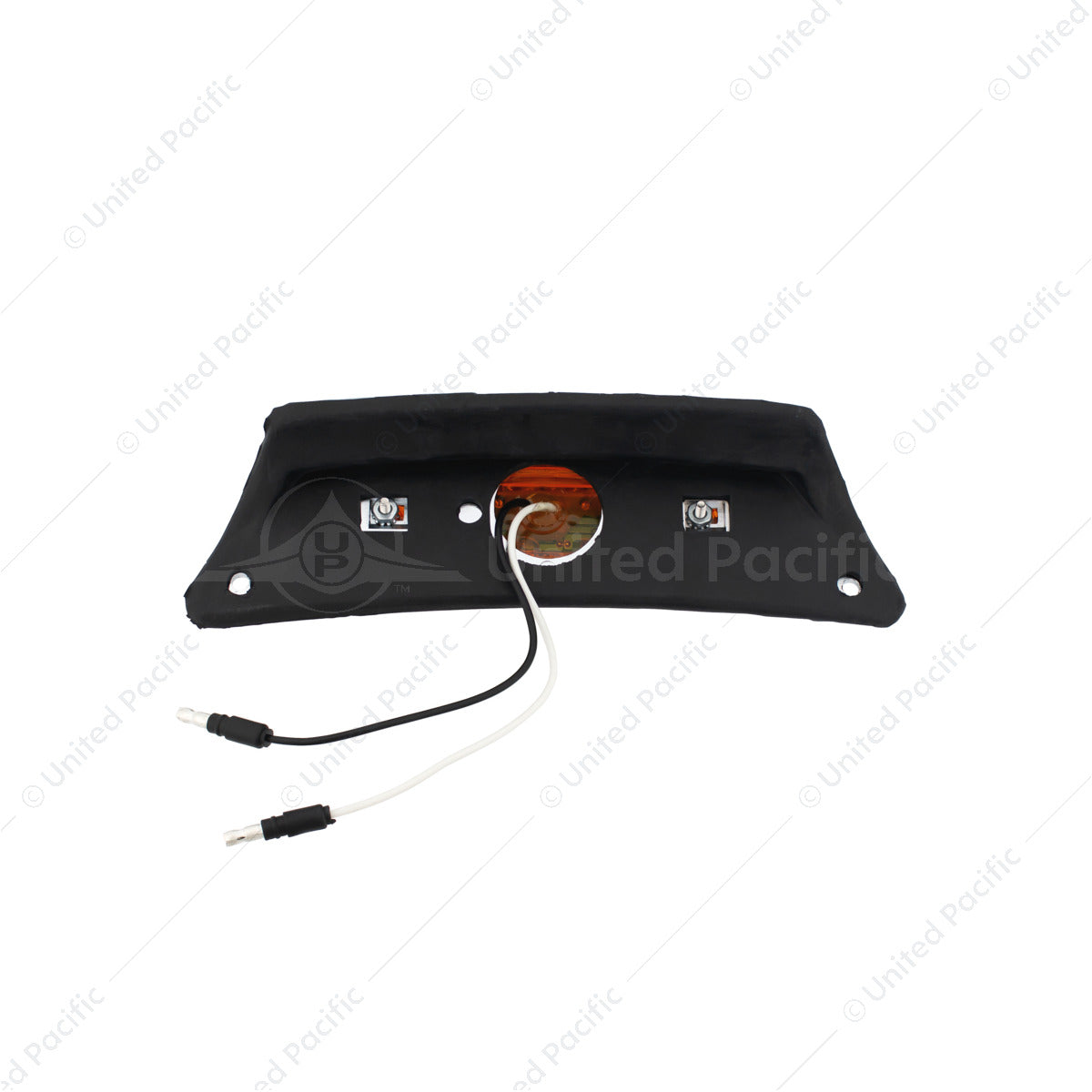 Chrome Fender Light Bracket With 12 LED Reflector Light - Amber LED/Amber Lens