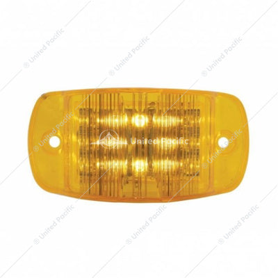 14 LED Rectangular Light (Clearance/Marker) - Amber LED/Amber Lens (Bulk)