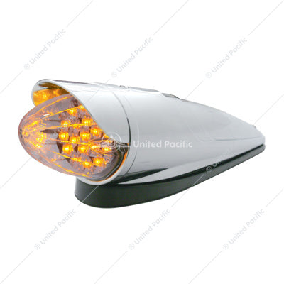 19 LED Reflector Grakon 1000 Cab Light Kit with Visor- Amber LED/Clear Lens