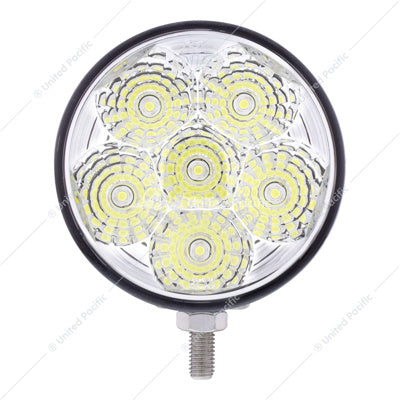 6 HIGH POWER 1 WATT LED 4" ROUND SPOT/UTILITY LIGHT