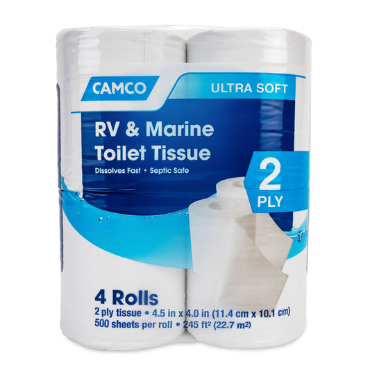 RV Toilet Tissue - 2 Ply, 4 Rolls