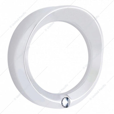 Kenworth Spd/Tach Chr.Cover.W/Clr Diamond