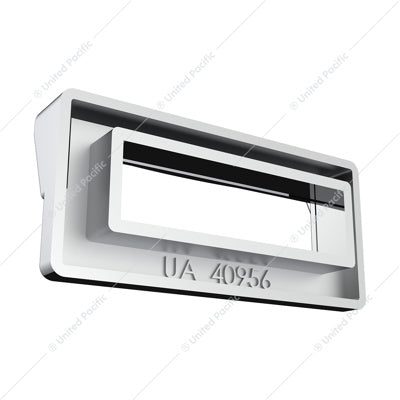 Chrome Plastic Switch Label Covers with Visor for 2001 & Older Peterbilt (6-Pack)