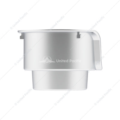 CHROME CUP HOLDER INSERT FOR KENWORTH W900/T800/T600 (2002-2008) & PETERBILT 379/378 (2001-2005)