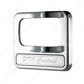 CHROME PLASTIC ROCKER SWITCH COVER WITH STAINLESS PLAQUE FOR PETERBILT - PTO CONTROL