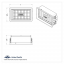Chrome Plastic A/C Vent With Cross Grids for 1989-2010 Freightliner FLD/Classic - Driver