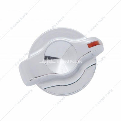 CHROME PLASTIC A/C CONTROL KNOB WITH CRYSTAL- INDENTED
