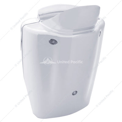 CHROME PLASTIC MID-STEERING COLUMN COVER FOR KENWORTH W900/T800 (2006-2024) & T660 (2008-2017)