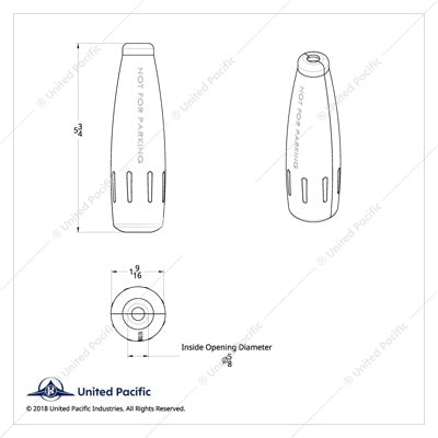 Kenworth 06+ "Not For Parking" Tailer Brake Lever Cover