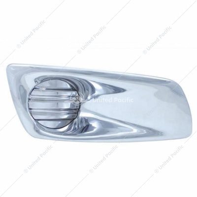 Chrome Plastic Fog Light Cover without Light Opening for 2008-2017 Kenworth T660 - Passenger